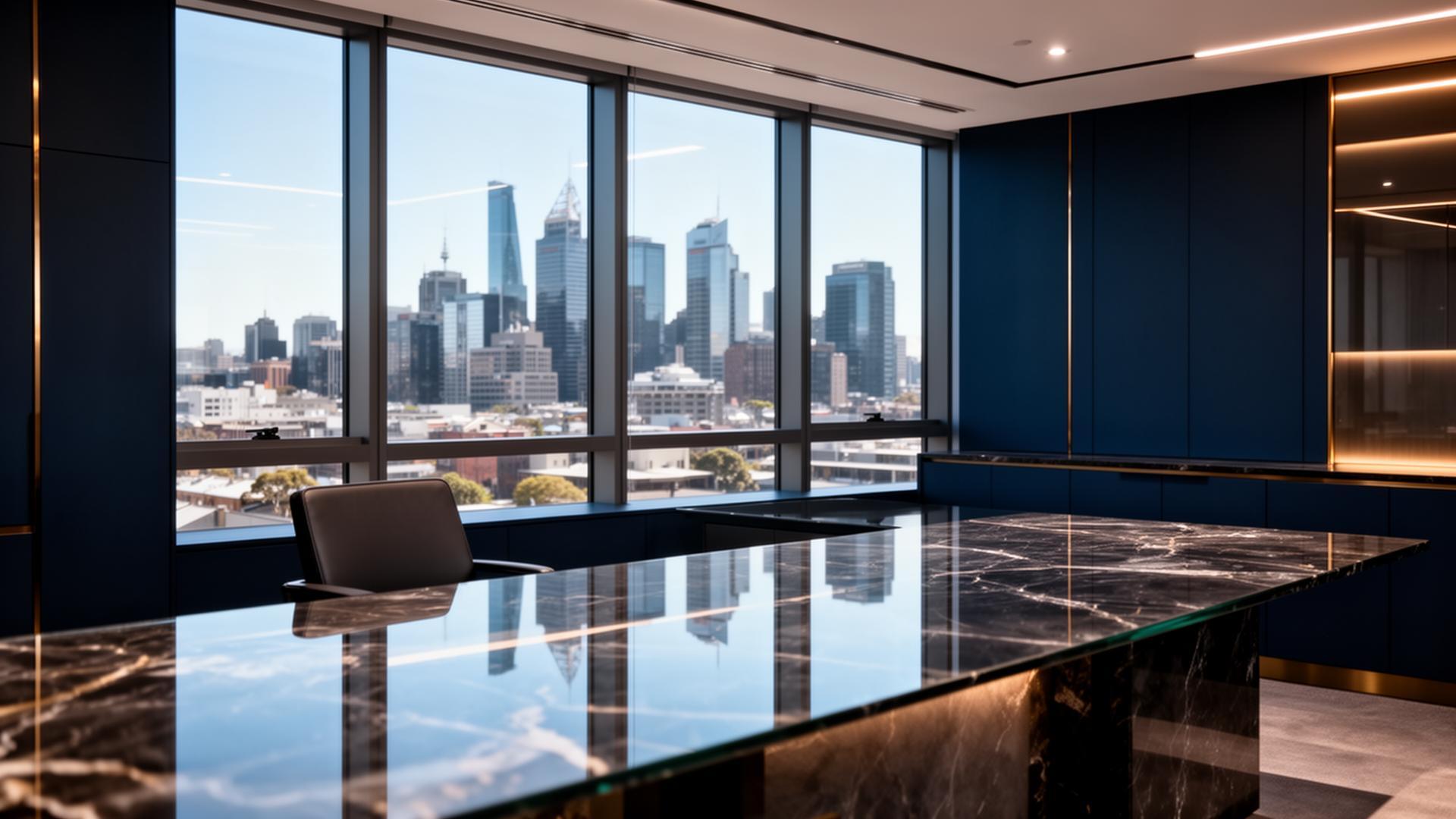 Premium clean Melbourne office interior